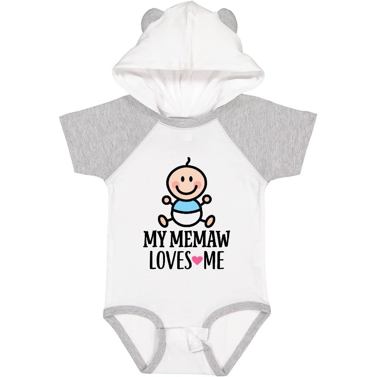 Inktastic My Memaw Loves Me Baby Boy Onesie - Soft Cotton Bodysuit for Newborns & Infants - Perfect for Family Photos, Grandparent Visits & Special Occasions