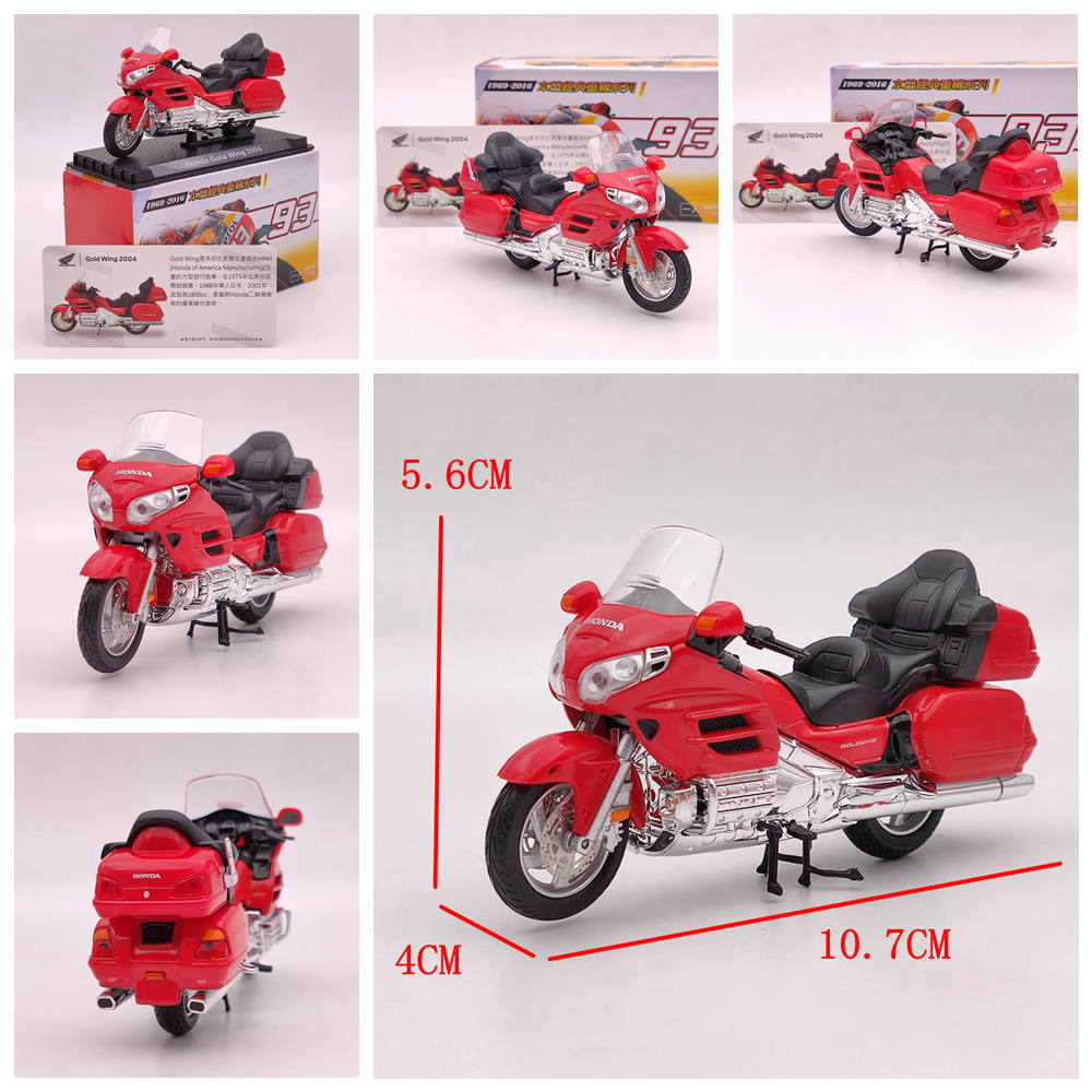 1/24 Scale Diecast Motorcycle Model - Honda CB750, Valkyrie, VFR750R, GORILLA, Goldwing, RC213V - Collector's Gift for Bike Enthusiasts - Perfect for Display, Gifts & Motorcycle Decor