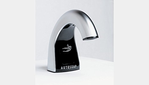 BOBRICK 826 Automatic Soap Dispenser - Touchless Liquid Soap Dispenser for Bathroom, Kitchen & Office | 500ml Capacity | Wall Mount or Countertop Use