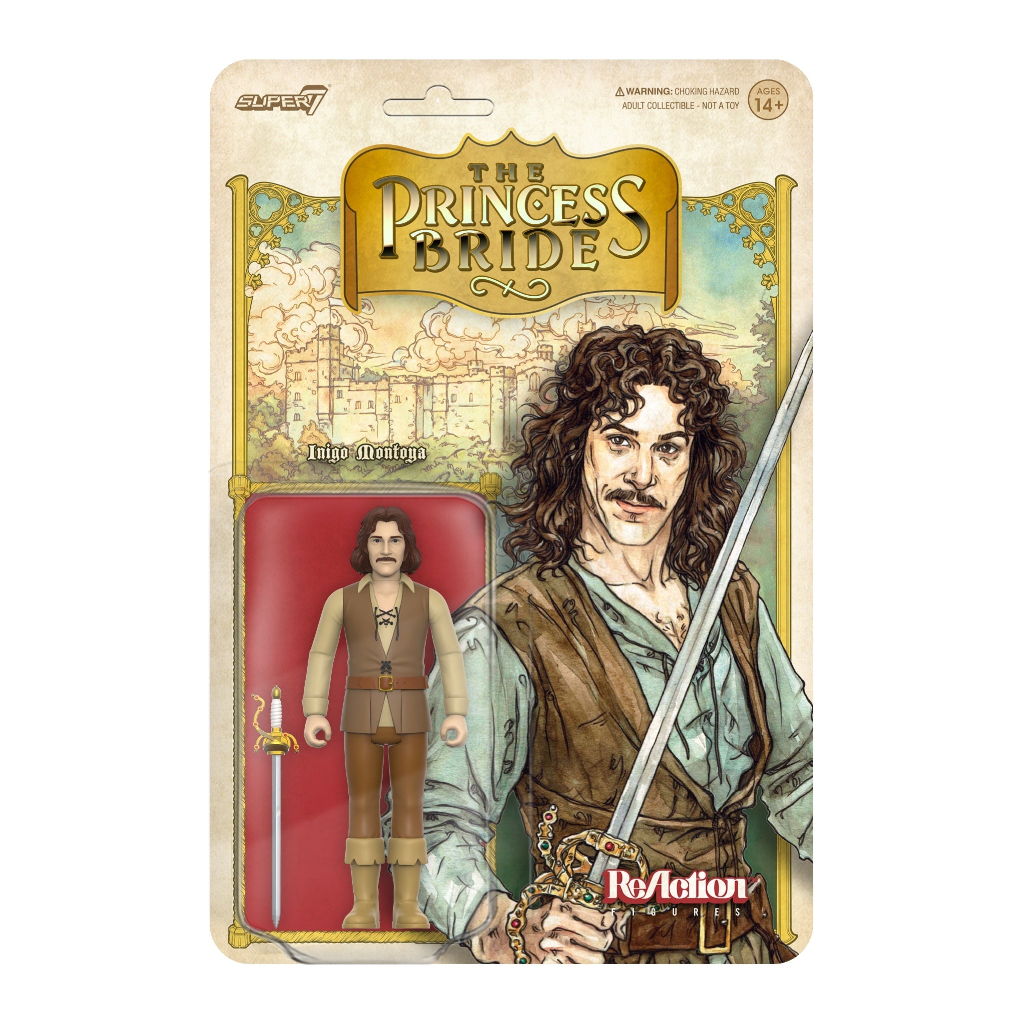 The Princess Bride Inigo Montoya ReAction Figure by Super7 – Perfect for Collectors, Movie Fans, and Display