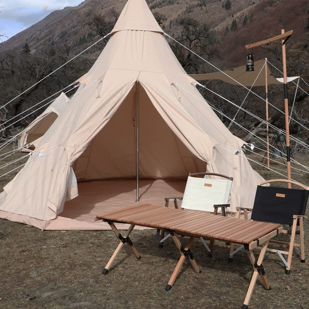Pyramid Tent for Camping, Festivals, Hiking & Outdoor Adventures - Portable Waterproof Indian Tipi Teepee for Backpacking, Beach Trips & Backyard Camping