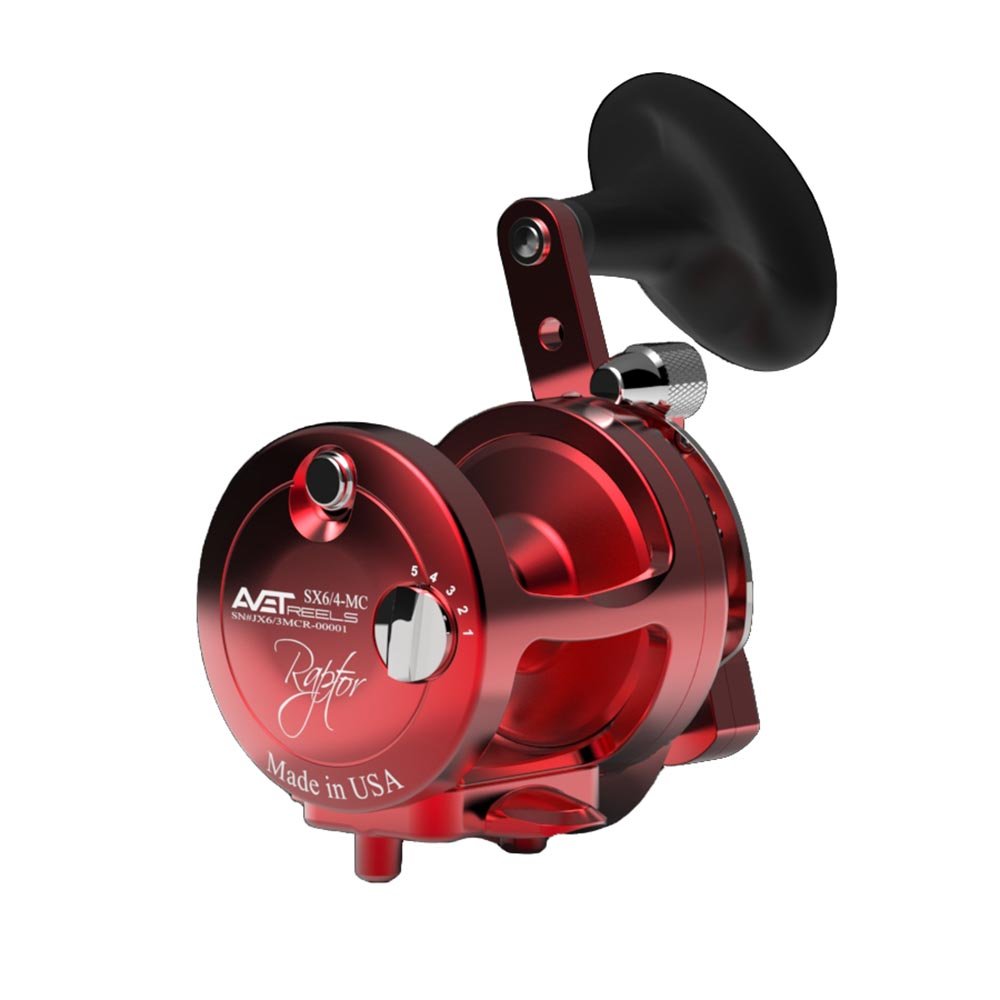 Avet SX Raptor 6/4 MC Two Speed Fishing Reel - Saltwater & Freshwater Fishing Gear for Offshore & Inshore Angling