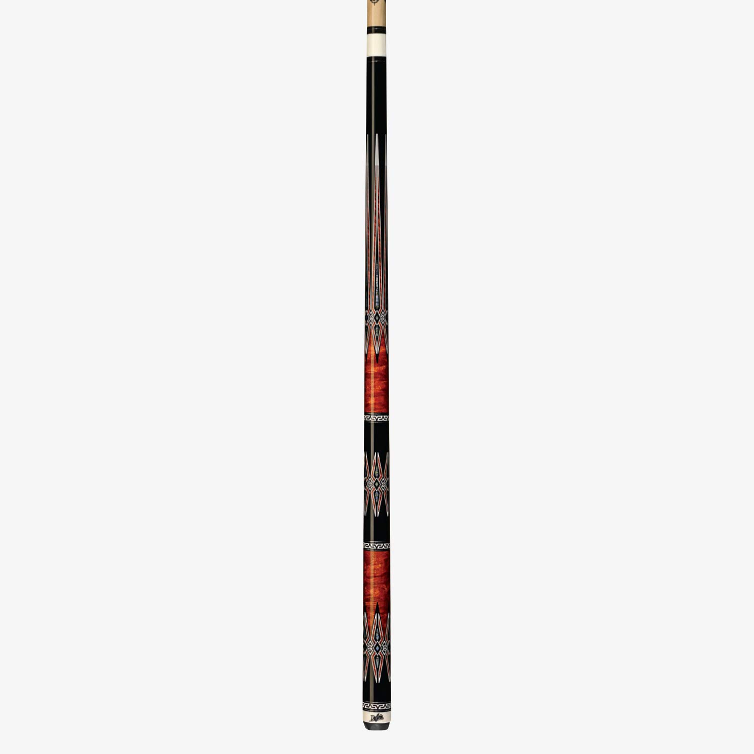 Dufferin Players D542 Premium Pool Cue - Coffee Stain Finish with Silver & Mother of Pearl Inlays - Professional Billiards Stick for Home Game Rooms & Pool Halls