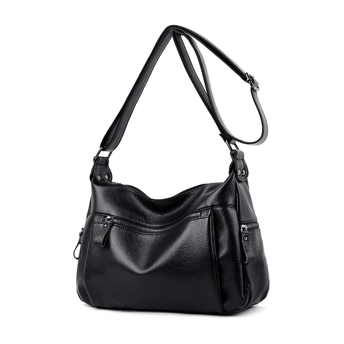 Stylish Women's PU Leather Crossbody Shoulder Bag - Soft Handmade Hobo Tote Purse with Multiple Pockets | Perfect for Work, Travel & Everyday Use