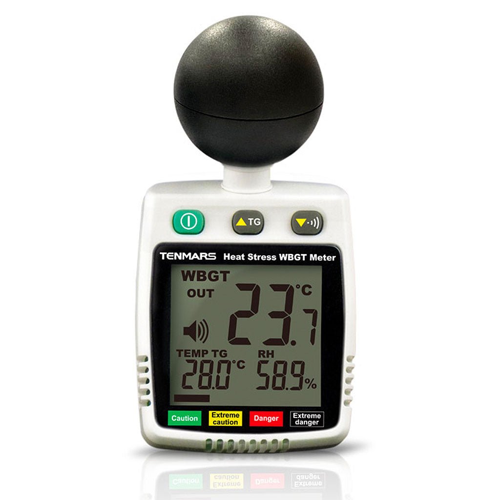 Portable WBGT Heat Stress Monitor - Accurate Temperature & Humidity Meter for Outdoor Workers, Athletes, and Safety Professionals - Ideal for Construction Sites, Sports Training, and Industrial Safety