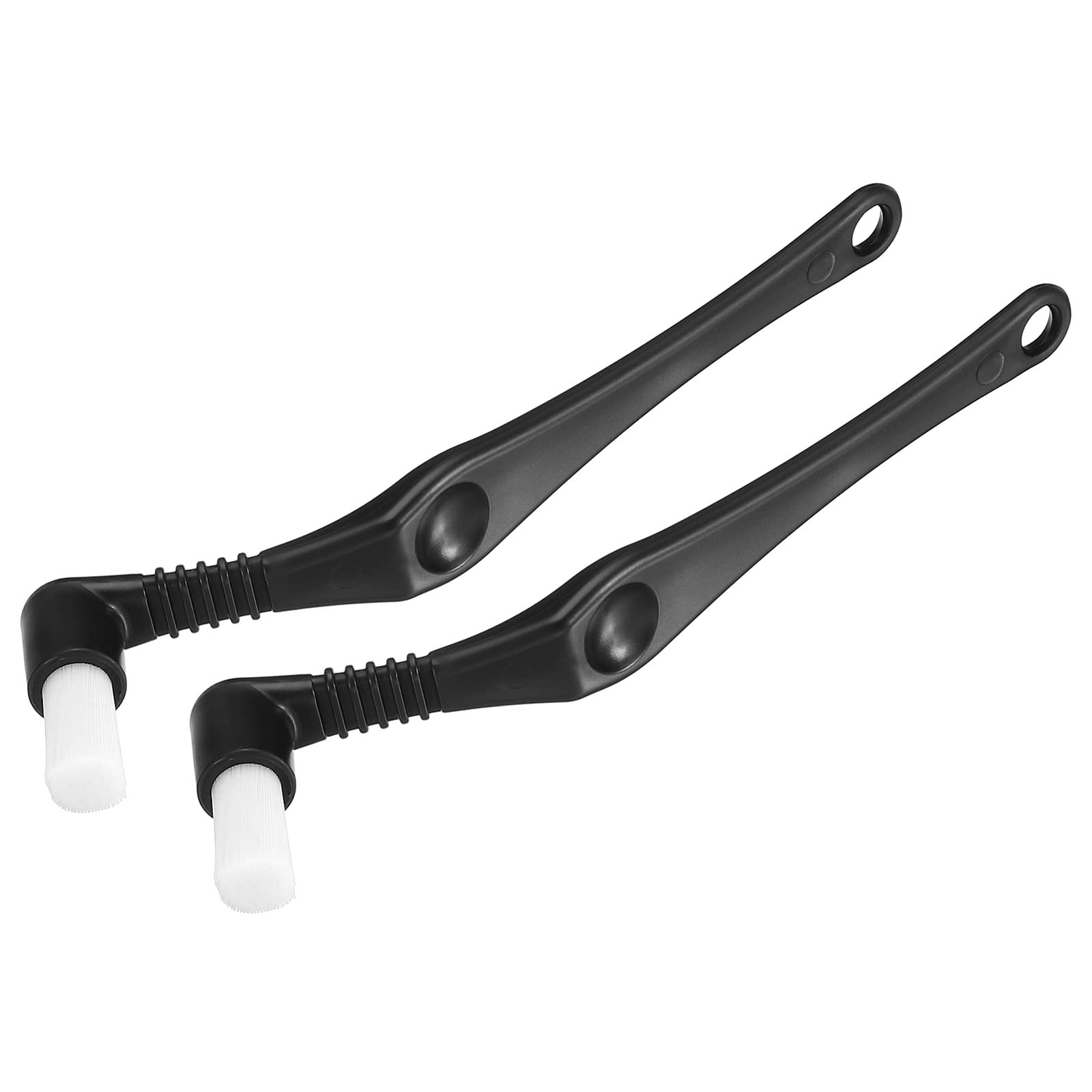 PATIKIL 2-Pack Elbow Coffee Espresso Brush - Durable Coffee Grinder Cleaner Tool for Espresso Machines & Coffee Makers (White) - Perfect for Home Baristas & Coffee Shop Cleaning