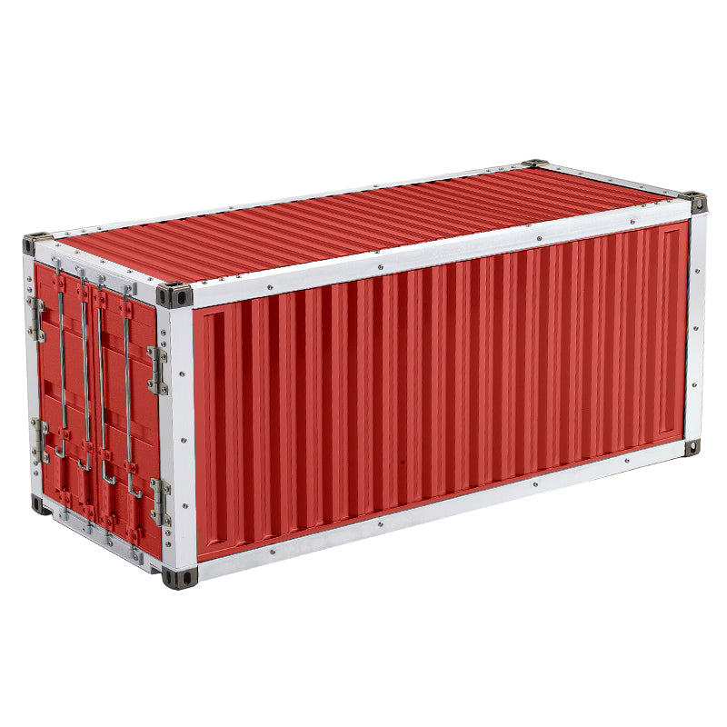 20ft 2-Axle Unassembled Metal Semi Trailer Kit for DIY Remote Control Truck & Tractor Models - 1/14 Scale Electric RC Car Accessory - Perfect for Hobbyists, Collectors & RC Enthusiasts