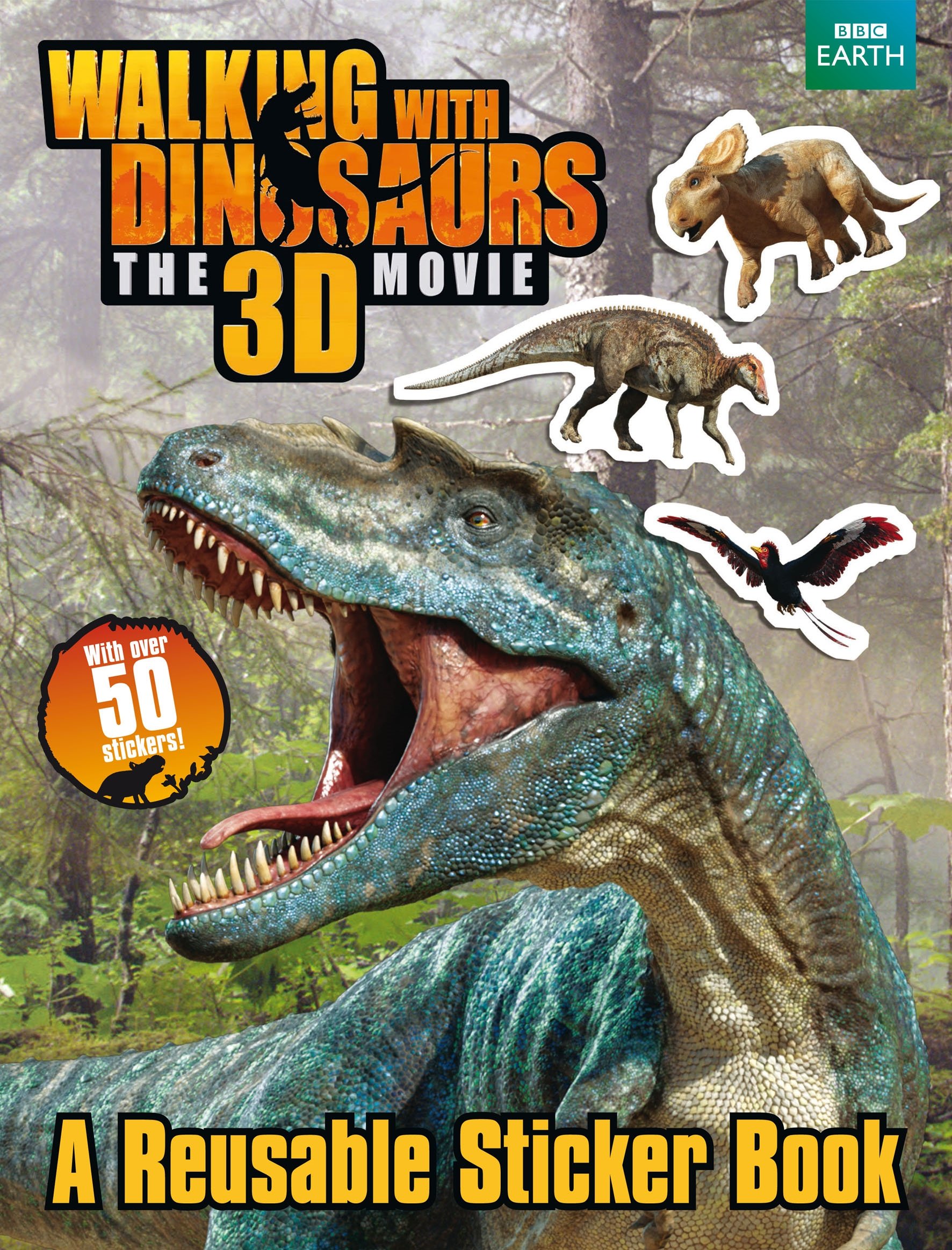 Dinosaur Stickers Book for Kids - Walking with Dinosaurs Activity Book | Fun Learning & Creative Play for Preschoolers, Classroom & Home Use