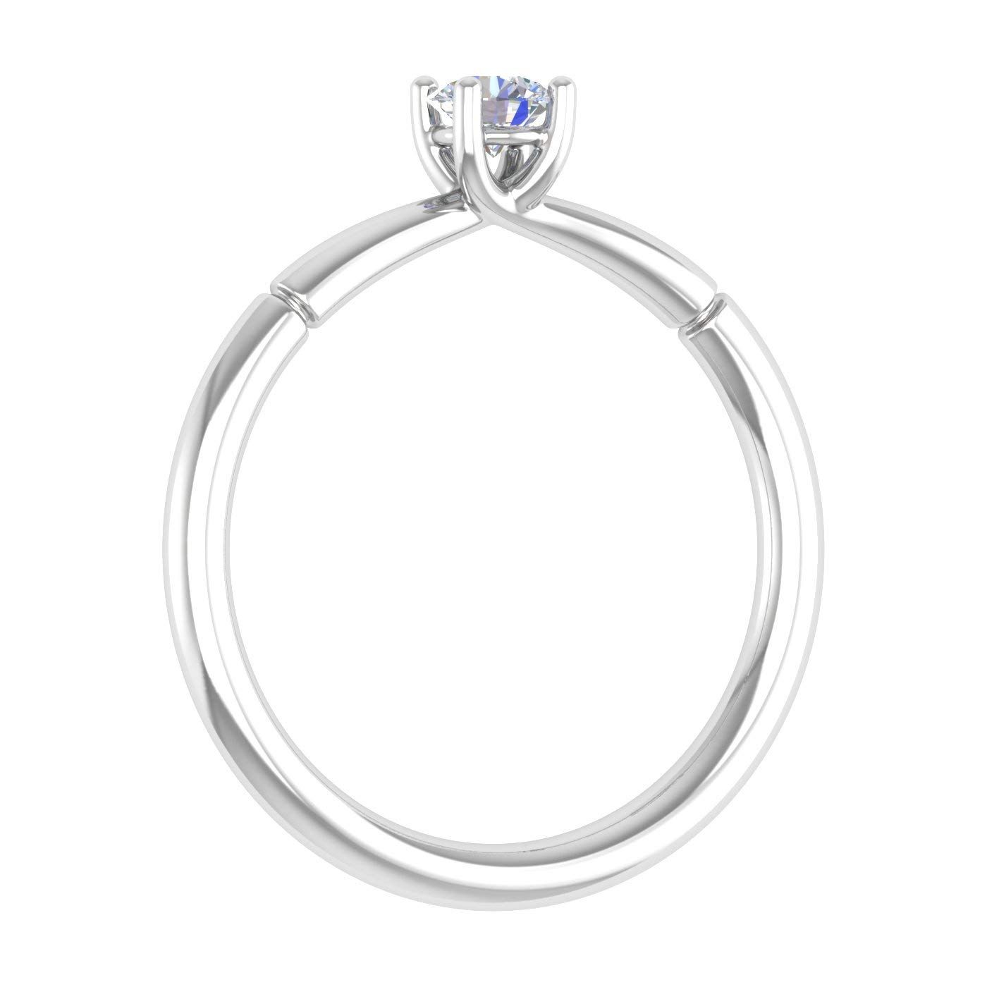 1/4 Carat 4-Prong Solitaire Diamond Engagement Ring in 10K Gold - Perfect for Proposals, Weddings & Anniversary Gifts