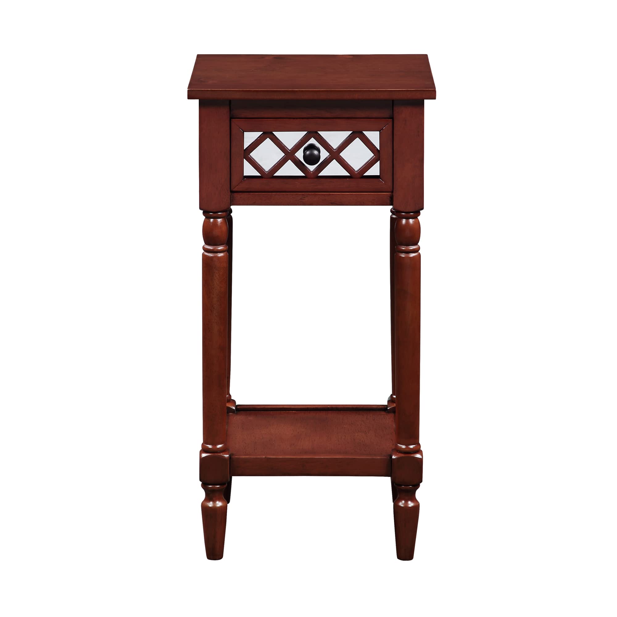 French Country Khloe Deluxe 1-Drawer Accent End Table 14