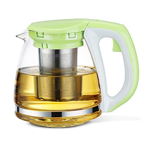 Premium Large Glass Teapot - Heat-Resistant Borosilicate Glass with Removable Filter for Loose Leaf Tea | Perfect for Hot Tea, Iced Tea, Juice & Infused Water | Ideal for Home, Office & Tea Ceremonies