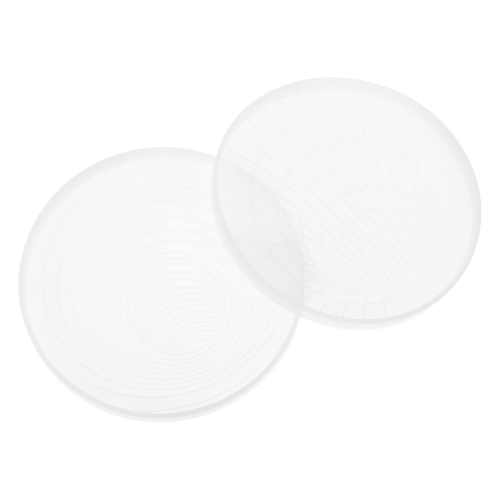 2-Pack 3D Spiral Coaster Epoxy Resin Molds - DIY Silicone Coaster Making Kit for Cups, Soap Holders & Home Decor - Perfect for Crafting Unique Resin Coasters, Drink Mats & Gift Ideas