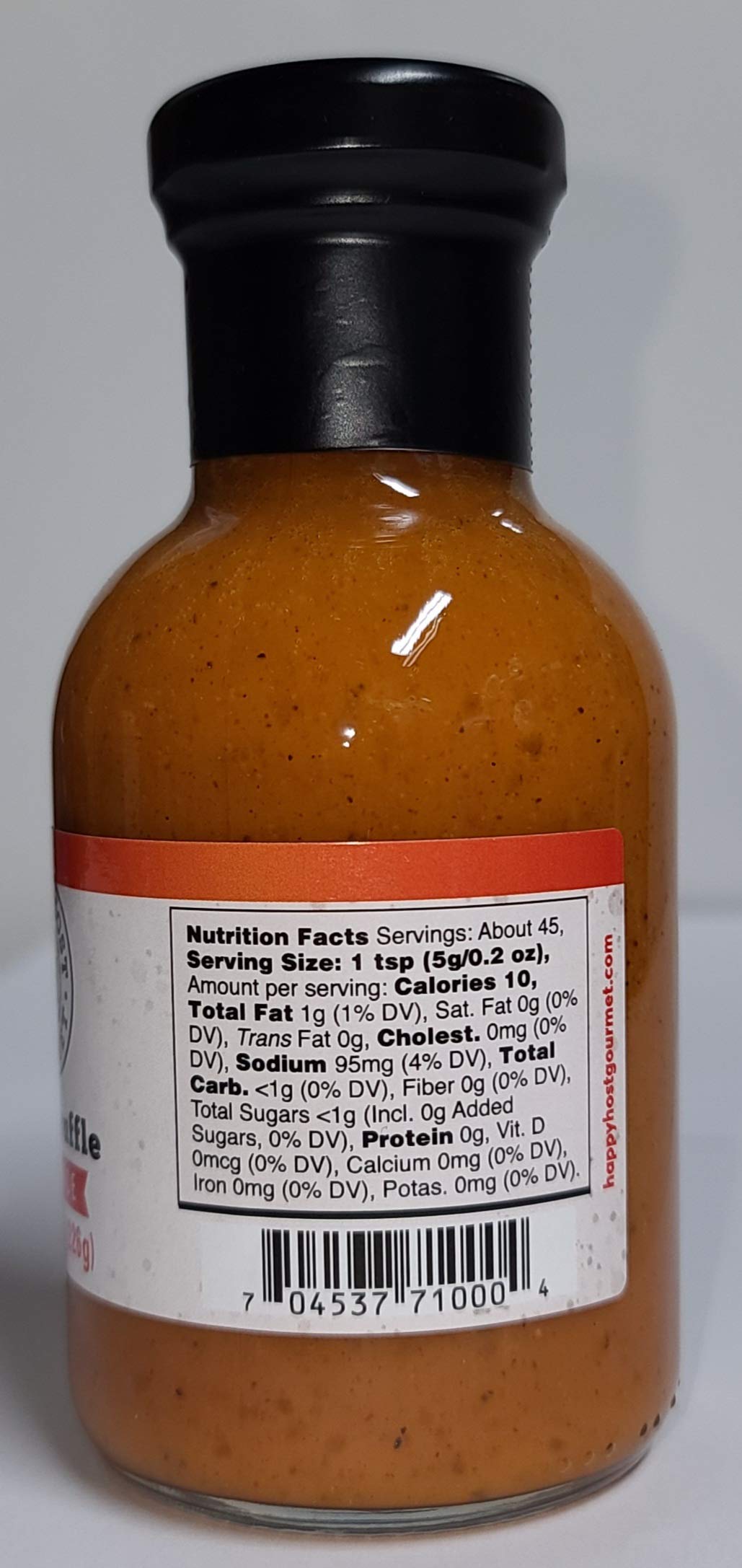 Happy Host Gourmet Black & White Truffle Hot Sauce 2 Pack - Premium Spicy Sauce with Ripe Chili Peppers, Agave Nectar, Real Truffle Oil, Cumin & Coriander | 25% Larger Bottles | Perfect for Pizza, Pasta, Burgers & Gourmet Cooking