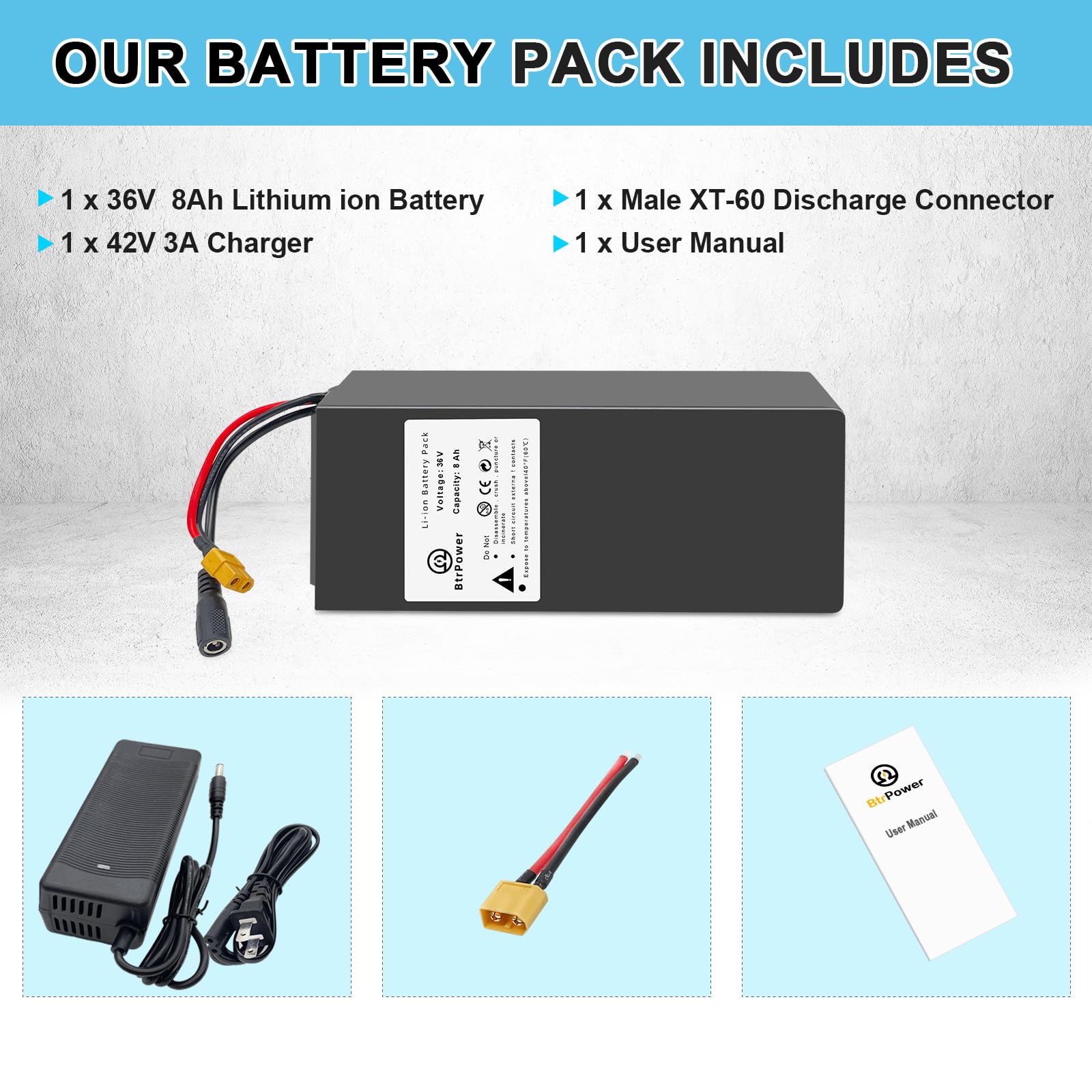 48V 52V 60V 72V Ebike Battery - 10AH to 50AH Lithium Ion/LiFePO4 Battery Pack with 3A/5A Charger & 50A/80A BMS - Compatible with 300W-4500W Motors - Perfect for Electric Bikes, Scooters, and DIY EV Projects
