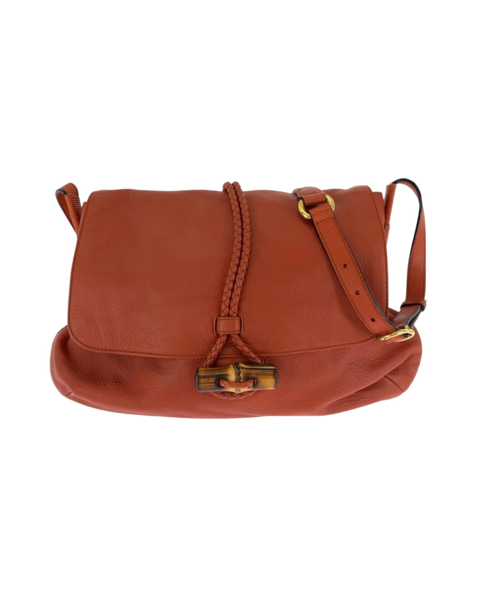 Stylish Bamboo Accent Leather Crossbody Bag for Women - Fashionable Everyday Purse for Work, Travel & Shopping