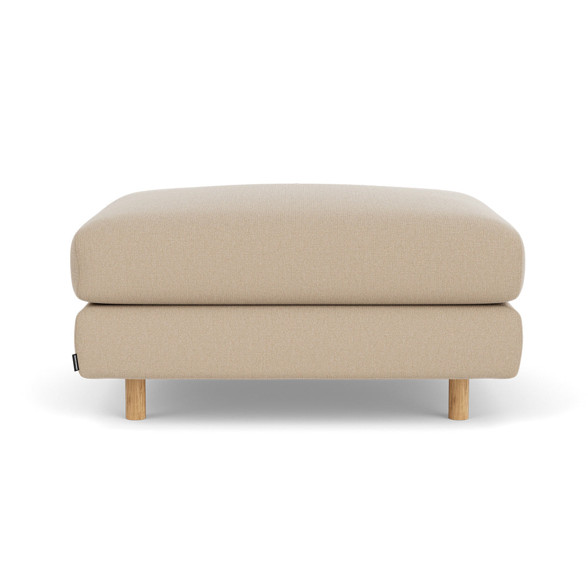 Dylan Fabric Ottoman - Soft and Stylish Footrest, Storage Bench, Living Room Accent Piece - Perfect for Small Spaces, Bedroom, or Lounge Area