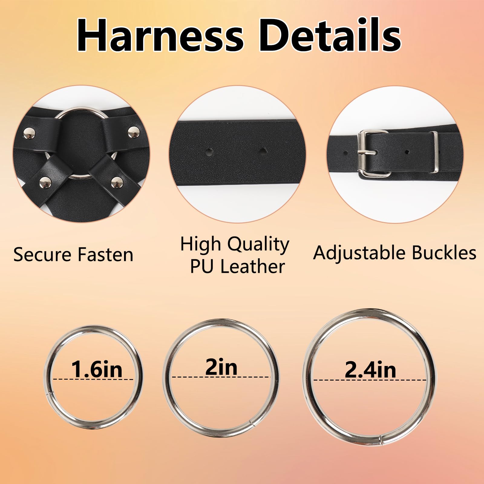 Realistic 7 Inch Suction Cup Dildo with Adjustable Strap-On Harness - Pegging Sex Toy for Women & Couples, Lesbian Adult Toy for Bedroom Play and Intimate Bonding