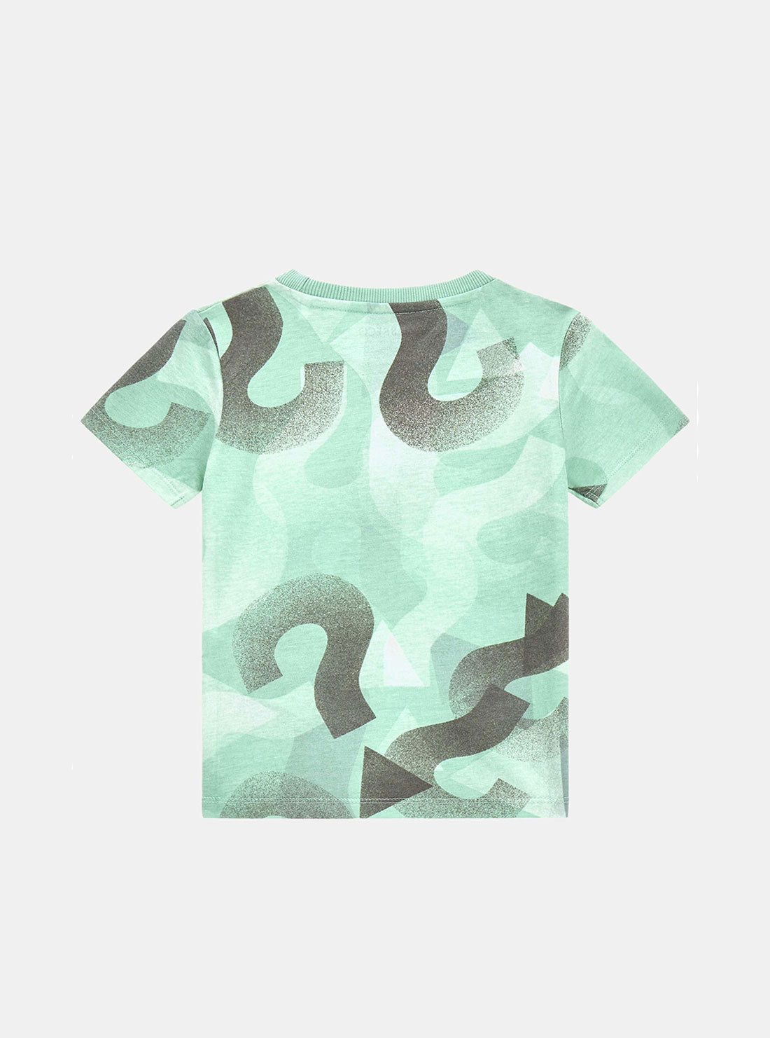 Green Multi Short Sleeve T-Shirt for Boys & Girls (2-7 Years) - Comfortable Cotton Kids Tee for Playtime, School & Everyday Wear