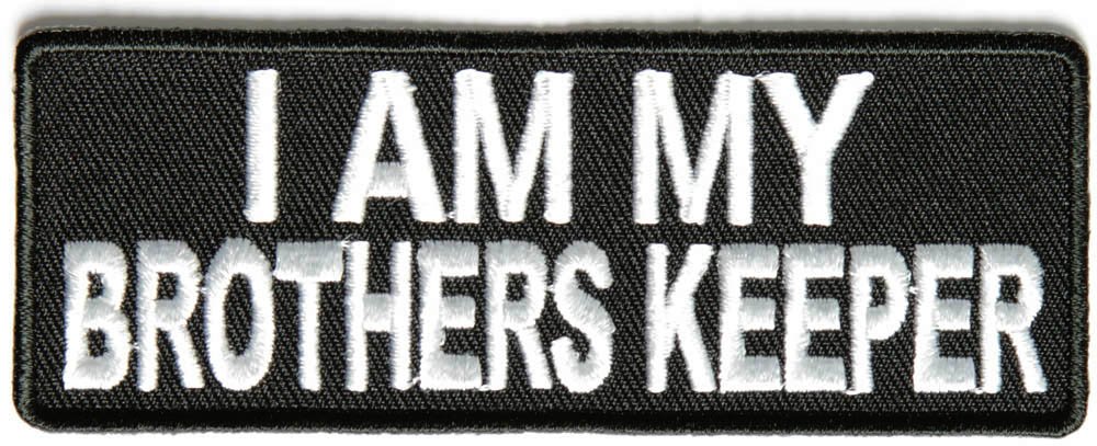 I Am My Brothers Keeper Military Patch - Embroidered Iron-On Morale Patch for Army, Navy, Air Force - Perfect for Uniforms, Vests, Backpacks & Tactical Gear