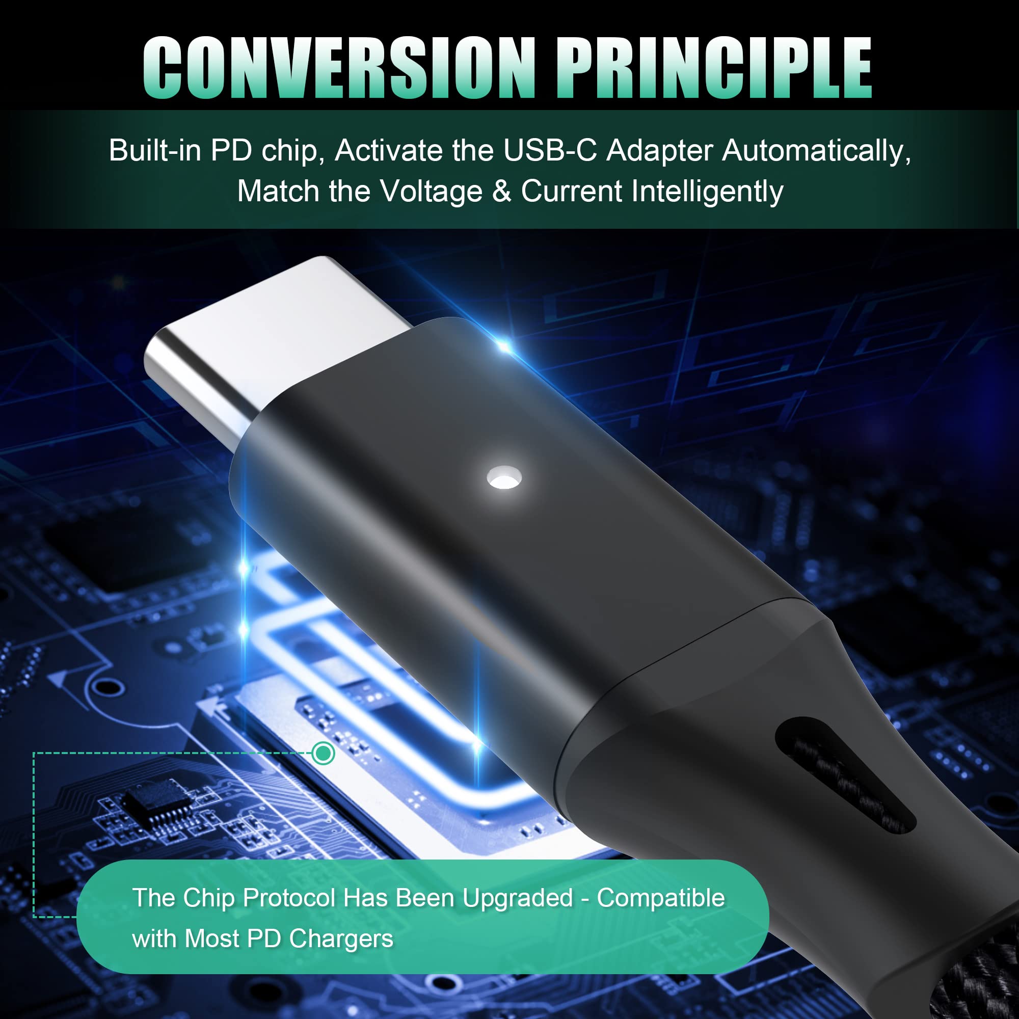 AGVEE 10ft USB-C to Surface Connect Fast Charging Cable - Compatible with Microsoft Surface Pro X/9/8/7/6/5/4/3, Surface Go 3/2/1, Surface Laptop 4/3/2/1/Studio & Surface Book 1/2 - High Speed Data Sync & Charging for Home, Office & Travel (Black)
