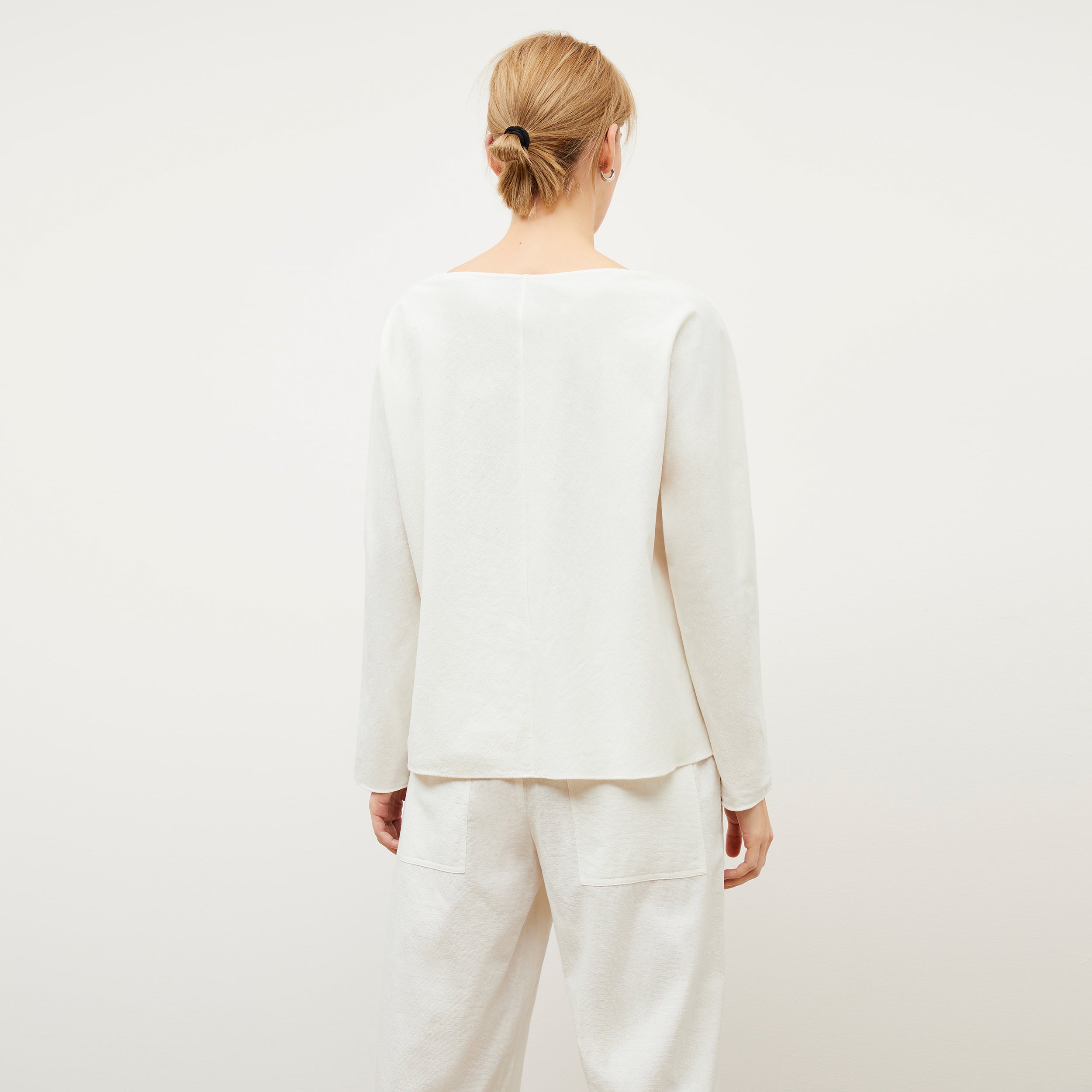 Madelyn Pants - Double Faced Linen Pants in Ivory | Comfortable & Stylish Women's Trousers for Work, Travel & Casual Wear