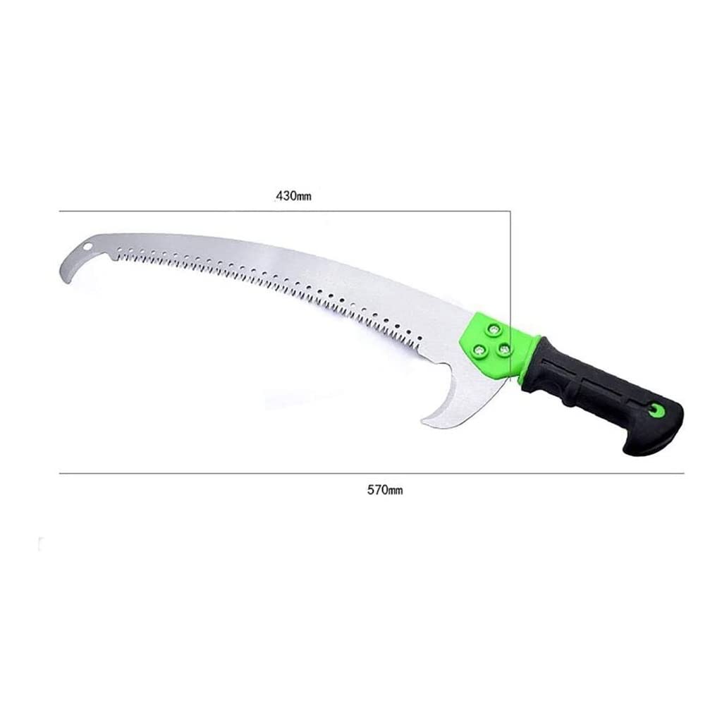 18 ft Telescopic Pole Saw with Curved Blade - 5.5m Extendable Tree Pruner for Trimming High Branches, Cutting Leaves & Fruit Tree Maintenance - Perfect for Landscaping, Gardening & Outdoor Yard Work