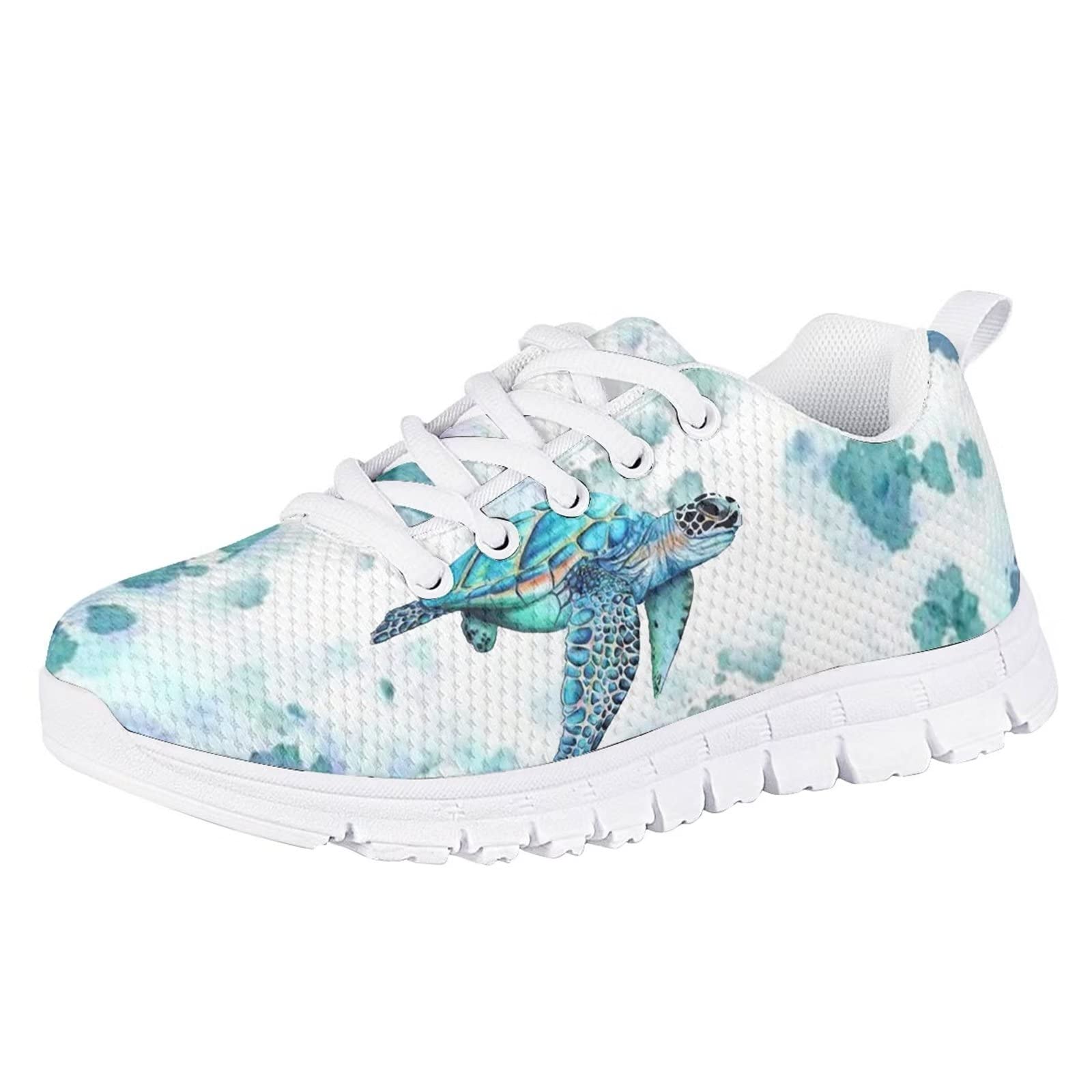 WELLFLYHOM Girls Running Shoes - Lightweight Athletic Tennis Sneakers for Kids, Non-Slip Gym Sports Shoes with Breathable Mesh for Outdoor Walking, Jogging & School Activities