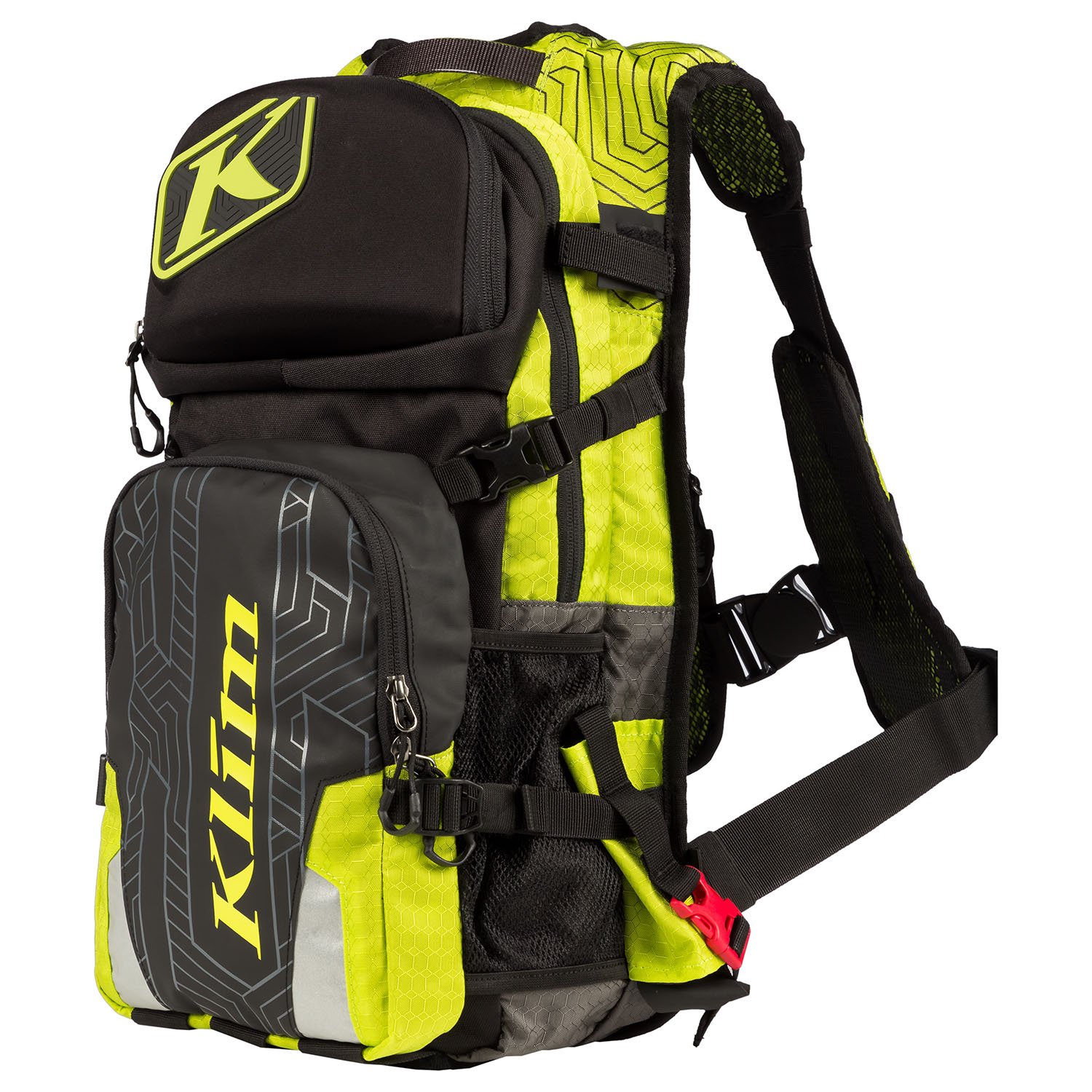 KLIM Nac Pak Technical Backpack - Shape Shift 3L Hydration Pack with Hydrapak Reservoir - Lightweight Hiking & Cycling Backpack for Outdoor Adventures (Lime Green)