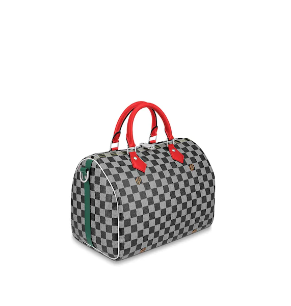 Louis Vuitton Speedy Bandouliere 30 Crossbody Bag in Damier Black/White - Stylish & Durable Handbag for Women, Perfect for Work, Travel & Everyday Use