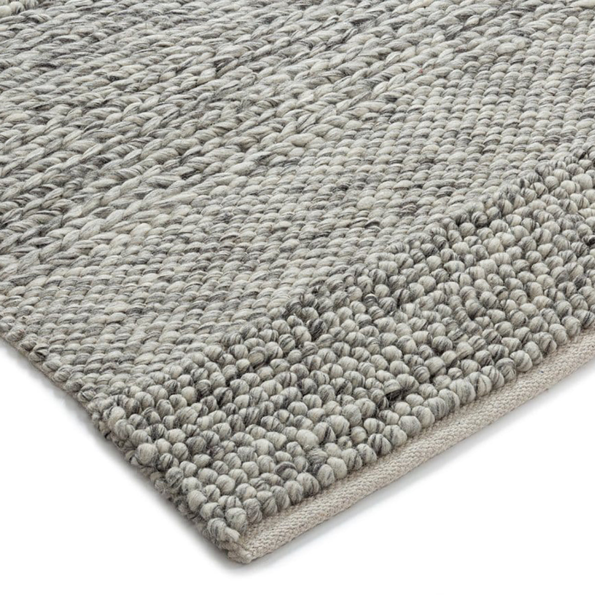 Amalie Braided and Looped Rug - Soft Bohemian Jute Area Rug for Living Room, Bedroom, Nursery | Eco-Friendly Natural Fiber Floor Mat for Home Decor