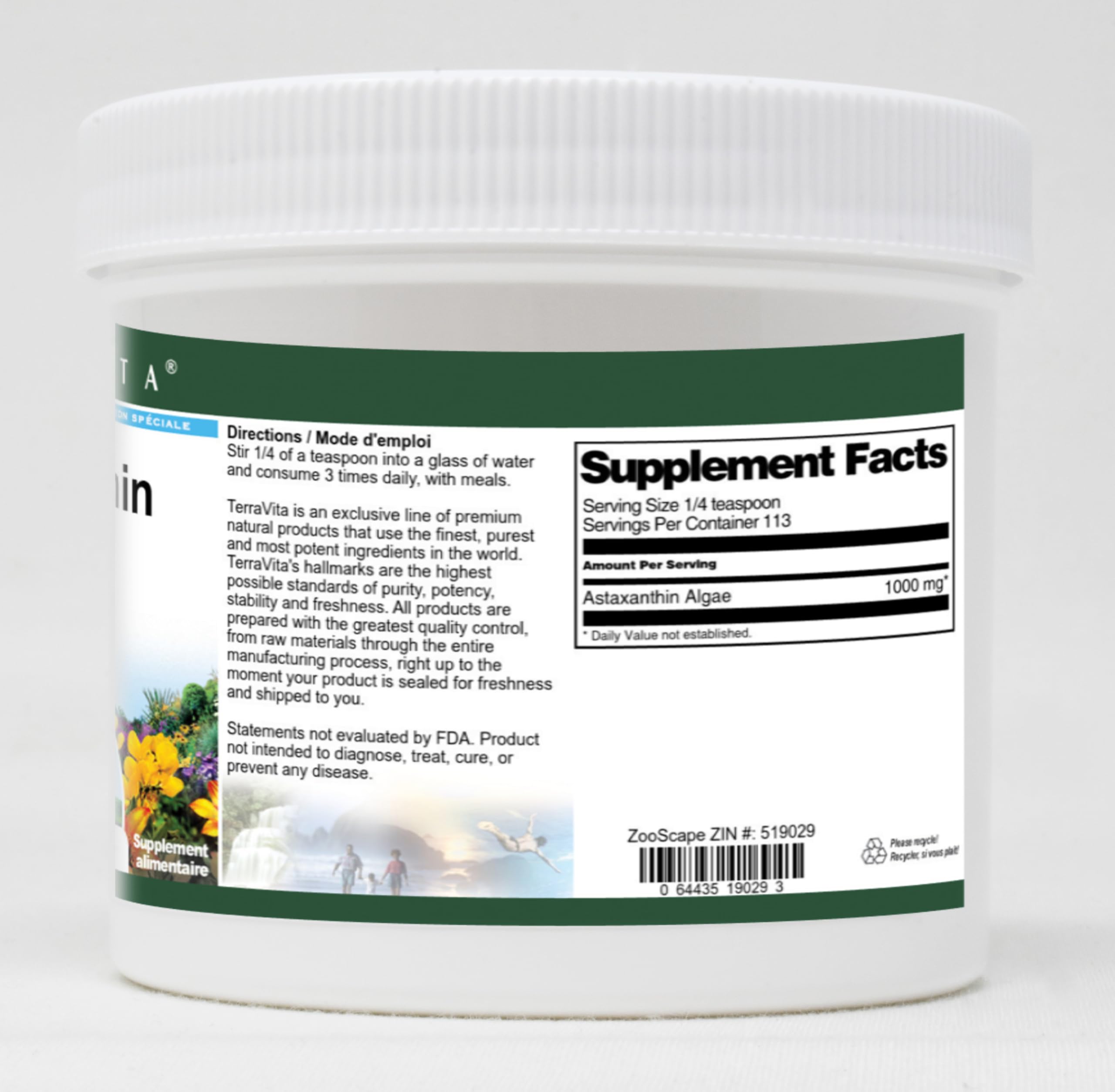 Premium Astaxanthin Algae Powder - 4 oz Natural Antioxidant Supplement for Skin & Eye Health | Vegan, Non-GMO | Supports Immune System & Joint Care | Perfect for Smoothies, Skincare & Wellness Routines