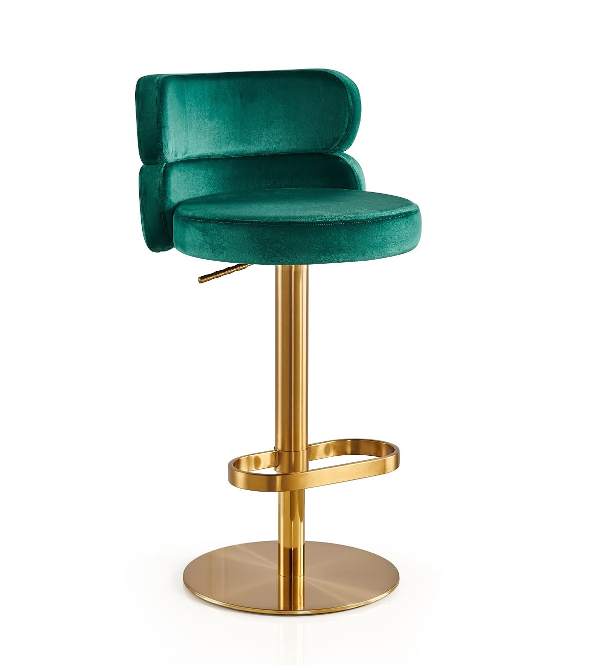 Adjustable Swivel Bar Stool with Back - 24