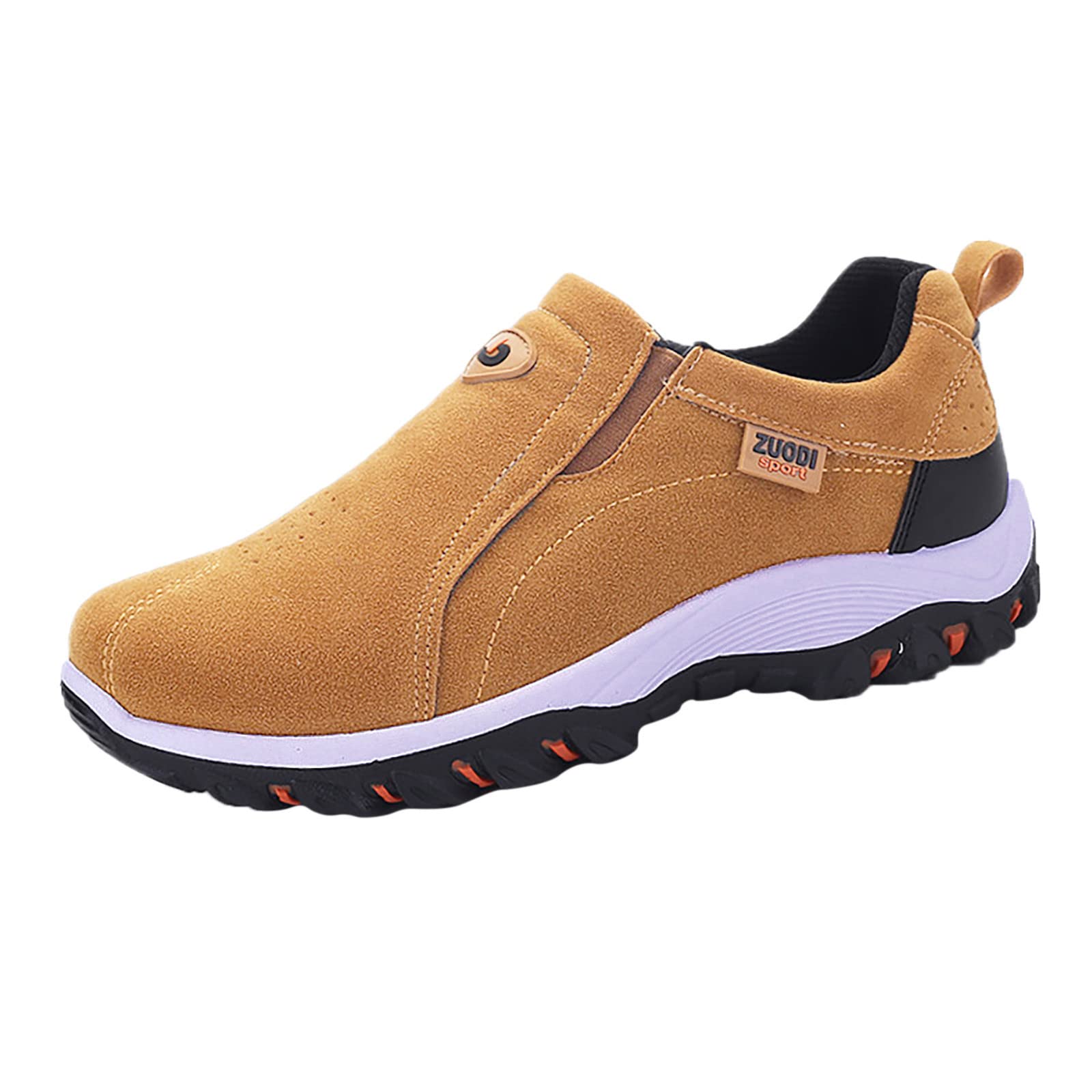 **Women's Non-Slip Work Shoes for Plantar Fasciitis - Black Slip-On Platform Sneakers for Women, Comfortable & Anti-Slip for Pregnant Women - Ideal for Work, Walking & Daily Wear**