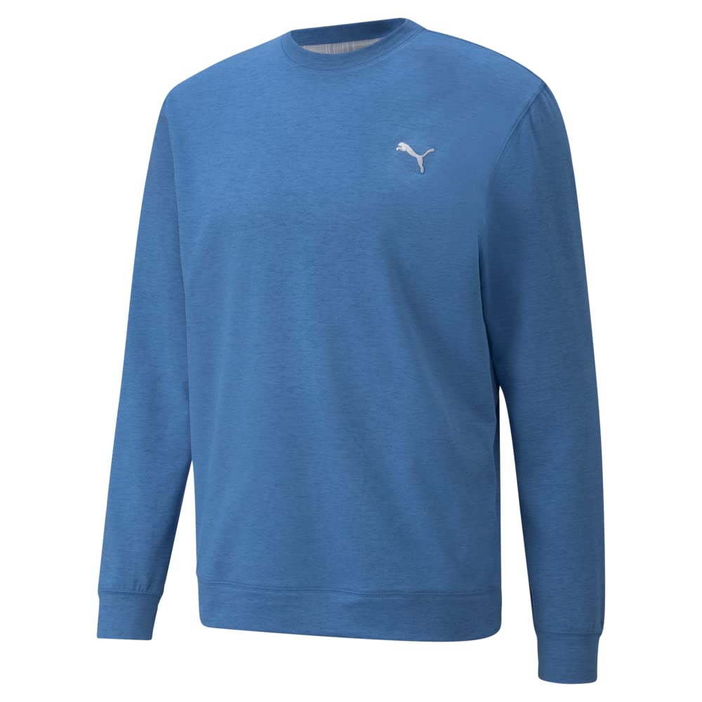 PUMA Men's Golf 2020 Cloudspun Crewneck Sweatshirt - Lightweight & Breathable Golf Shirt for Men - Perfect for Golfing, Casual Wear & Outdoor Activities