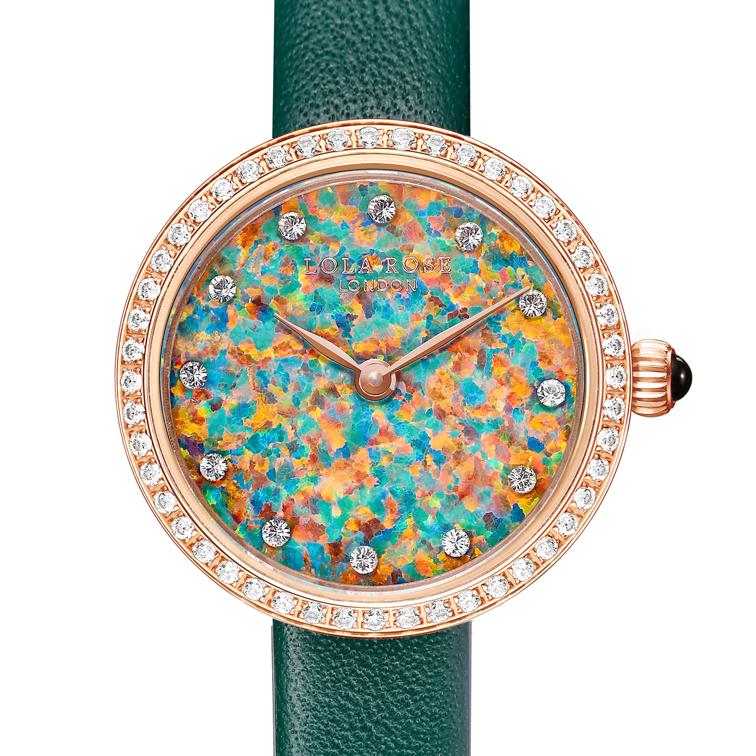 Lola Rose Elegant Women's Watches - Stainless Steel Band & Green Dial Ladies Watch - Perfect Gift for Her - Ideal for Office, Parties & Everyday Wear