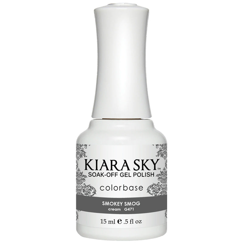 Gel Polish G471 Smokey Smog - Professional UV/LED Nail Polish for Long-Lasting Manicures - Perfect for Nail Salons & Home DIY Nail Art