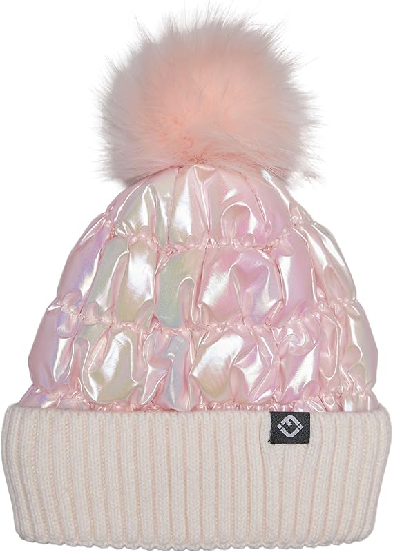 Funky Junque Assorted Kids Pom Beanie Hats - Colorful Winter Knit Hats for Boys & Girls - Perfect for Cold Weather, Outdoor Play & Holiday Photos