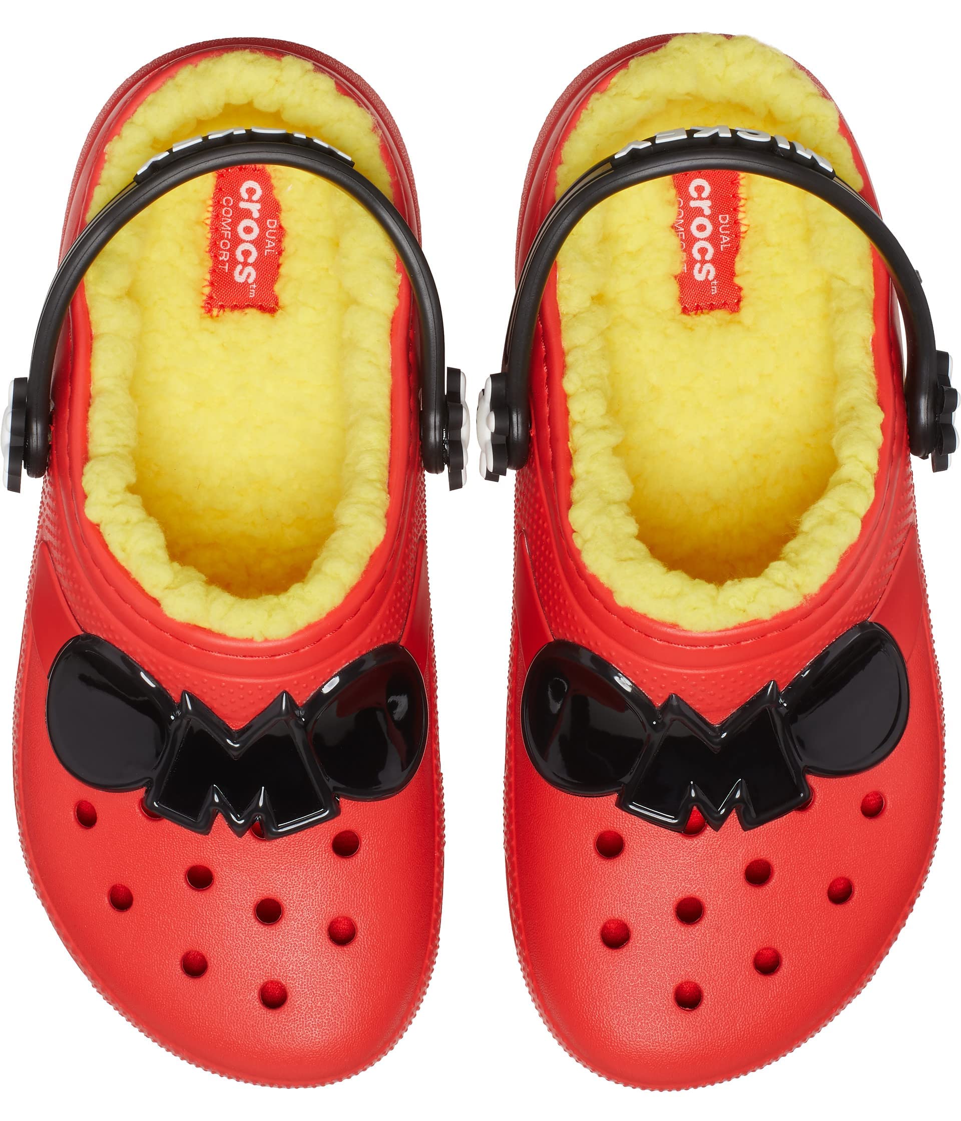 Crocs Unisex-Child Classic Lined Disney Clogs | Mickey and Minnie Mouse Shoes & Slippers for Kids | Comfortable Indoor & Outdoor Wear for Playtime and School