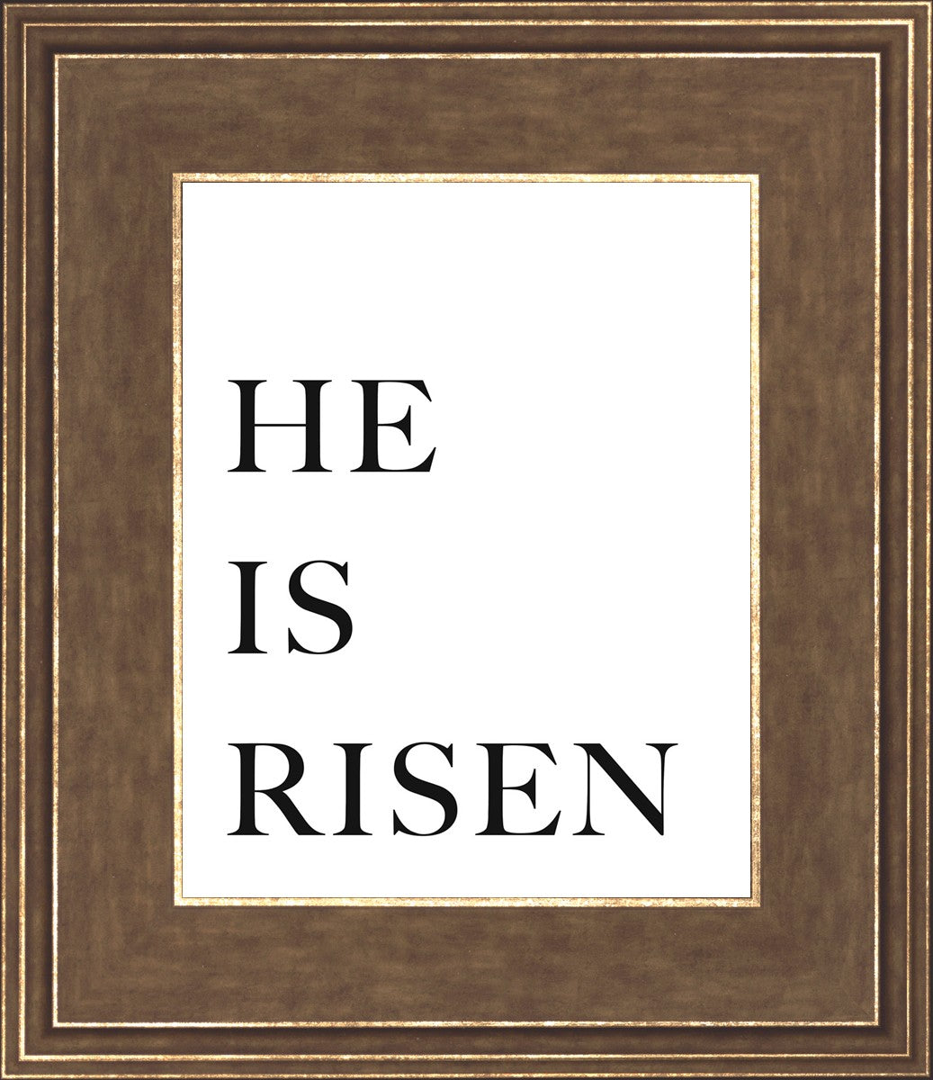 He is Risen by Paige Tilly - Inspirational Christian T-Shirt for Easter, Church & Faith-Based Events
