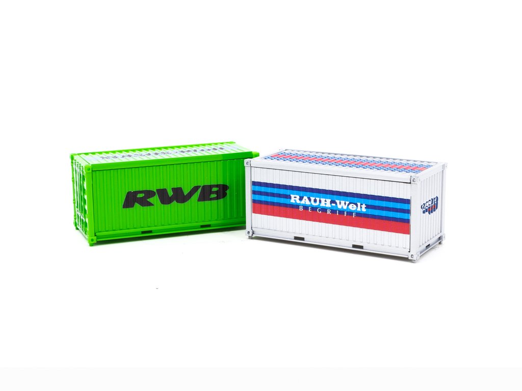 Tarmac Works 1:64 Scale Diecast RWB Rough Rhythm Container Set - Perfect for Model Car Displays, Collectors & Diorama Scenes