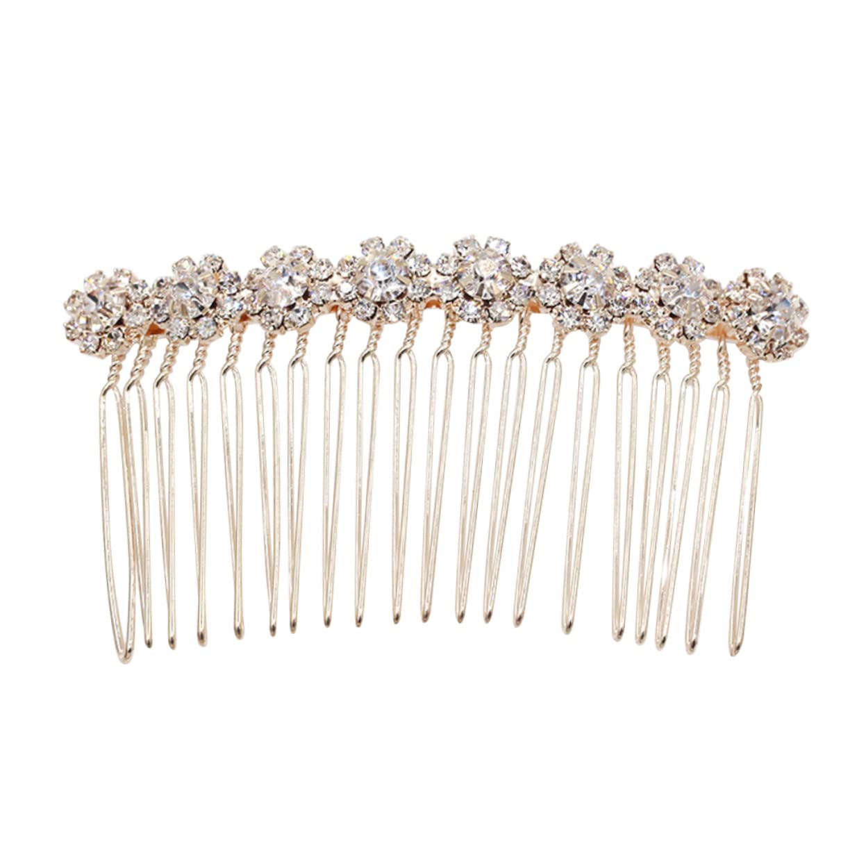Minkissy 4-Piece Hair Teasing Comb Set for Women - Volumizing Hair Combs, Sunflower Hair Accessories, Hair Headdress & Inserted Hair Combs - Perfect for Weddings, Parties & Styling