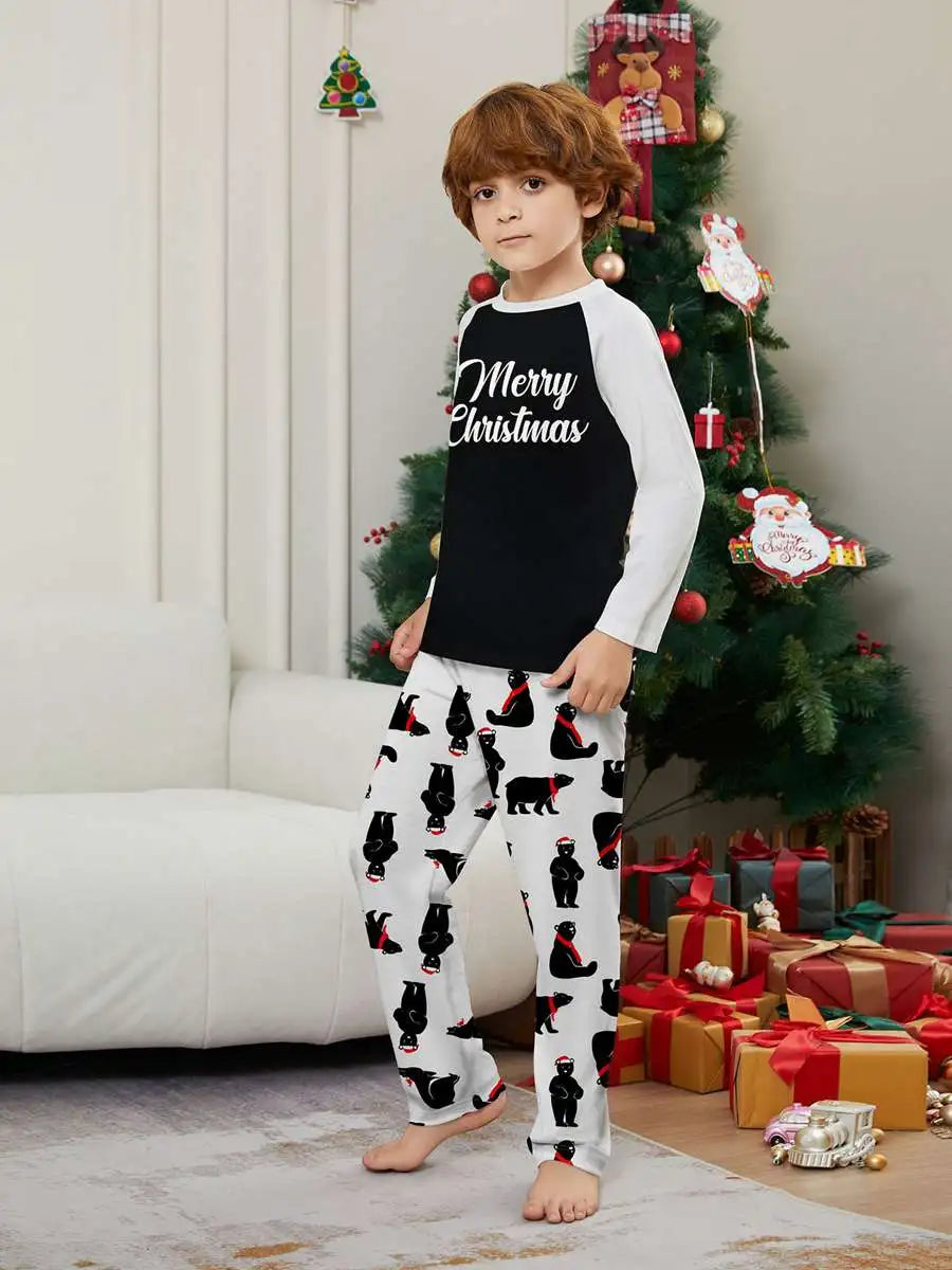 Polar Bear Christmas Matching Family Pajamas Set - Cozy Holiday Pjs for Family Photos & Christmas Morning