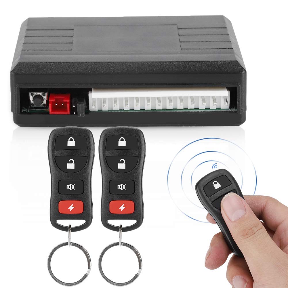 Universal Car Keyless Entry System - Central Locking Kit with Remote Control for Easy Door Locking | Ideal for Vehicle Security & Convenience