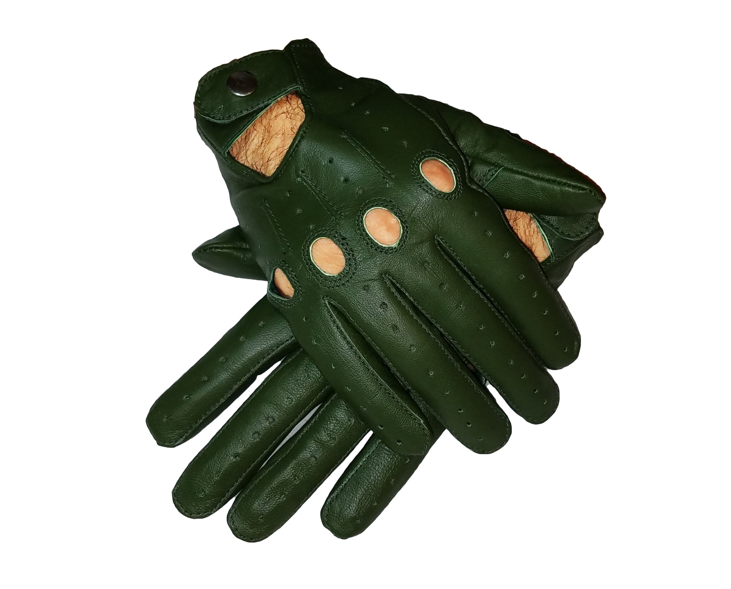 Premium Genuine Leather Driving Gloves for Men - Touchscreen Compatible, Non-Slip Grip - Perfect for Sports Cars, Motorcycles & Winter Commuting