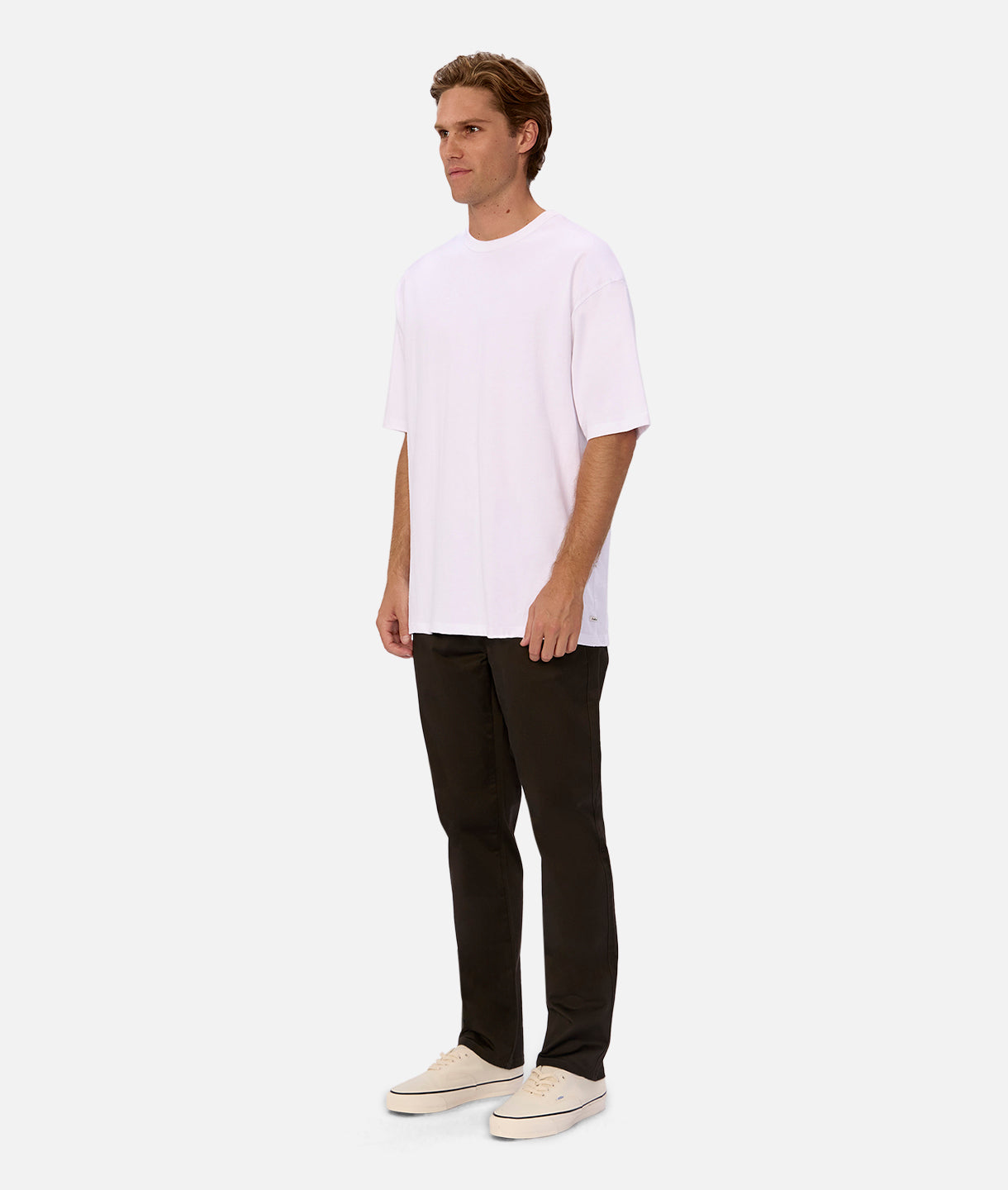 Men's Classic Cuban Chino Pants in Dark Brown - Comfortable Casual Trousers for Work, Travel & Everyday Wear