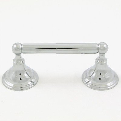 Polished Chrome Wall Mounted Toilet Paper Holder - Liberty Style Bathroom Tissue Roll Dispenser for Modern Homes & Restrooms
