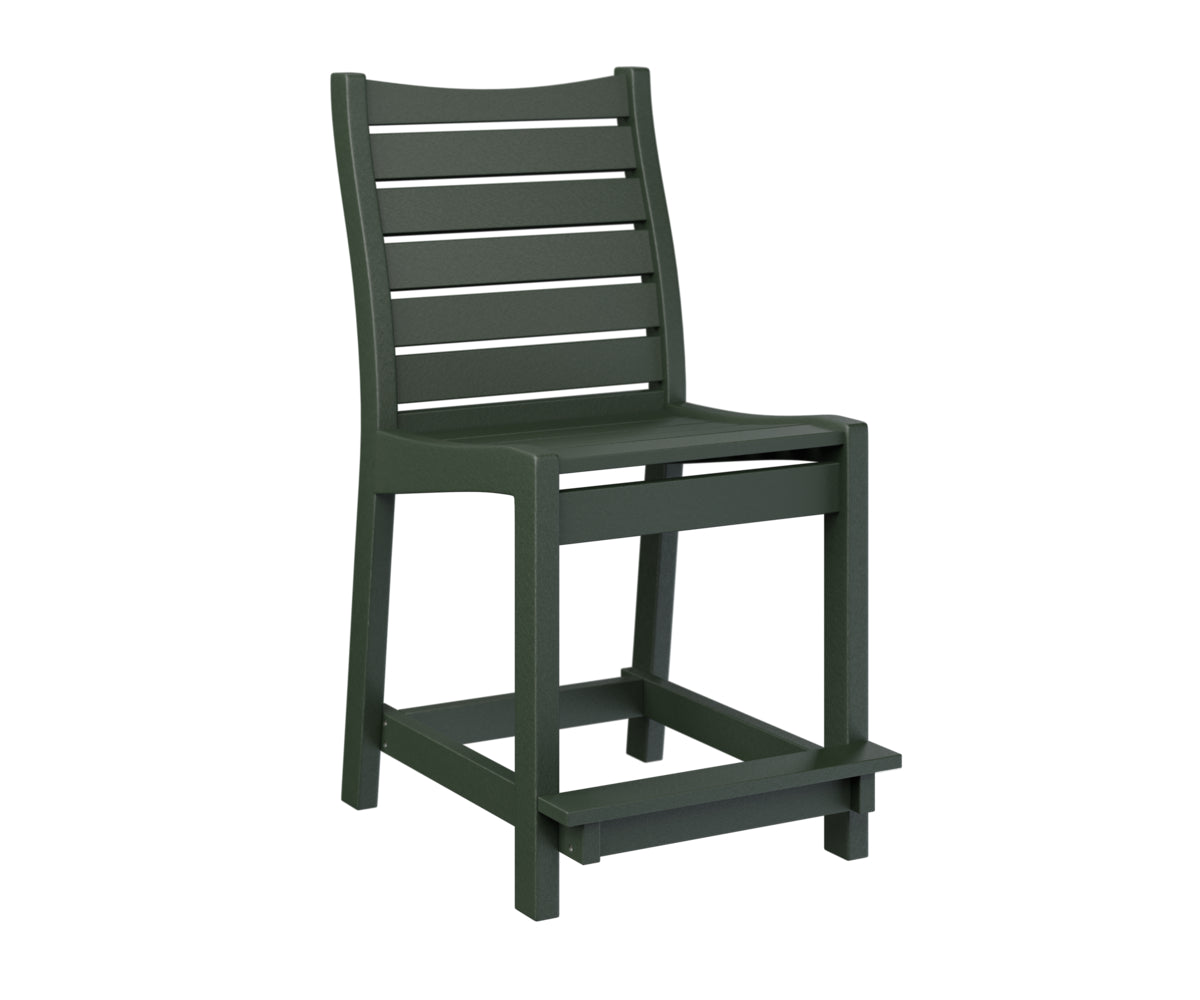 Berlin Gardens Bristol Counter Chair - Stylish Bar Stool for Kitchen Island, Breakfast Nook & Outdoor Dining - Adjustable Height & Comfortable Seating