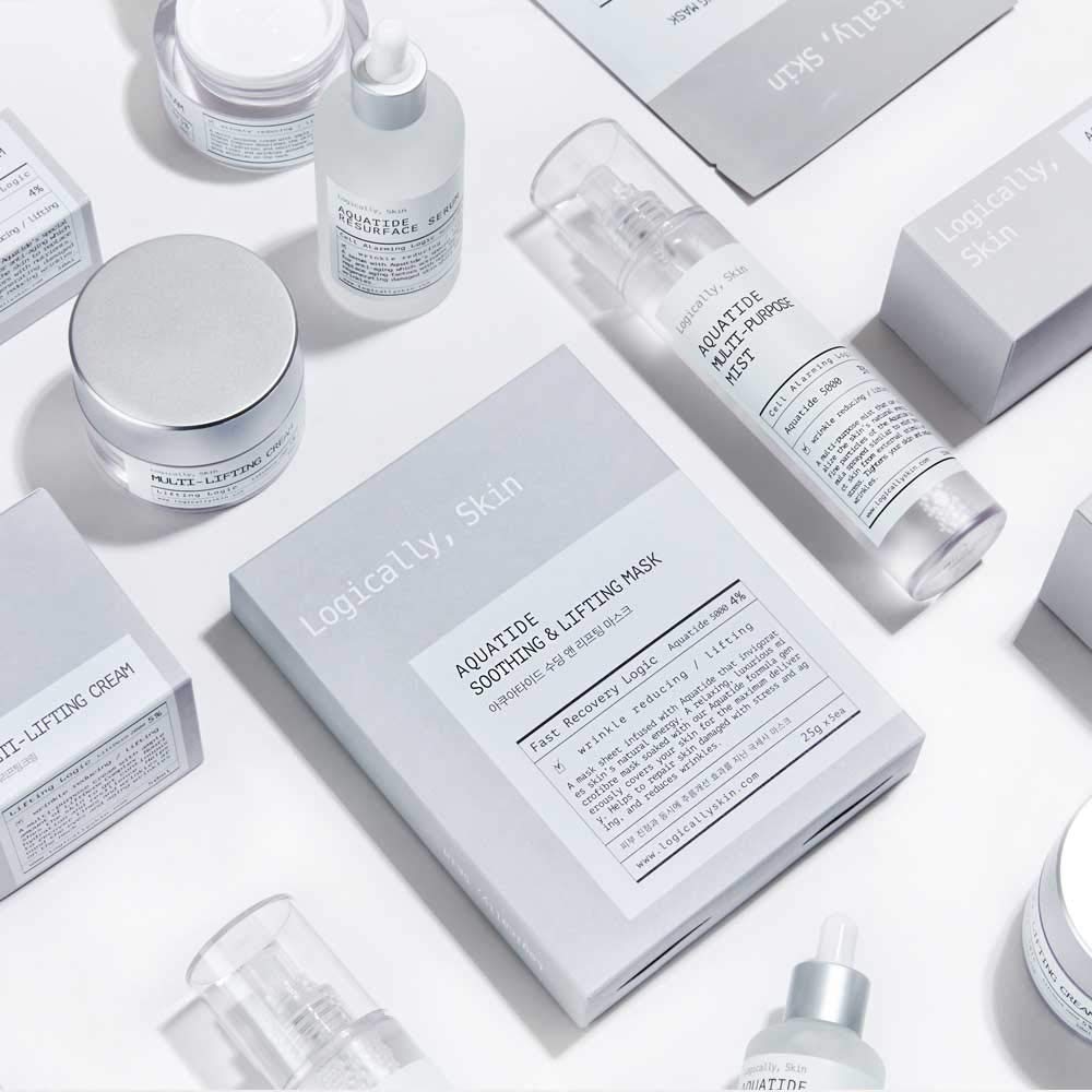 Logically Skin Aquatide Resurface Serum 50ml - Korean Facial Serum with Hyaluronic Acid for Deep Hydration & Skin Renewal | Anti-Aging, Brightening & Wrinkle Reduction | Perfect for Night Routine & Dry Skin Care