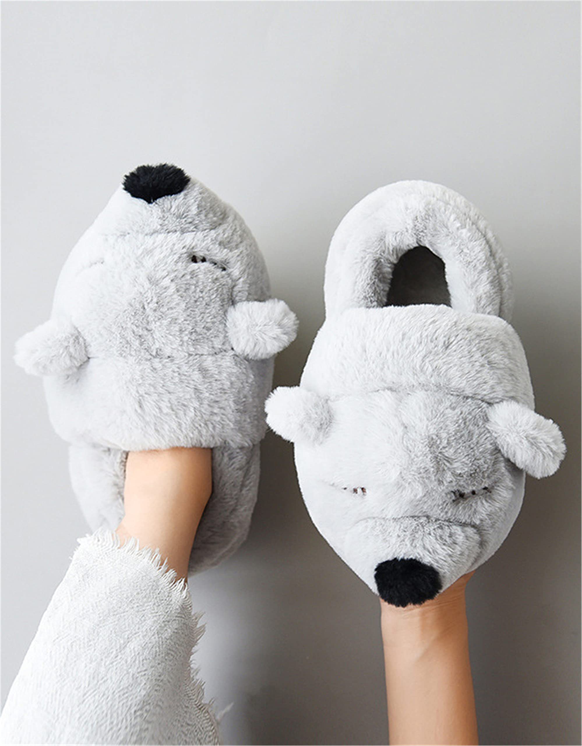 LANFIRE Women's Bear Slippers - Cozy Fuzzy Animal House Shoes, Soft Plush Winter Warm Slippers for Indoor Comfort - Perfect for Lounging at Home, Gift Giving & Cold Weather Wear