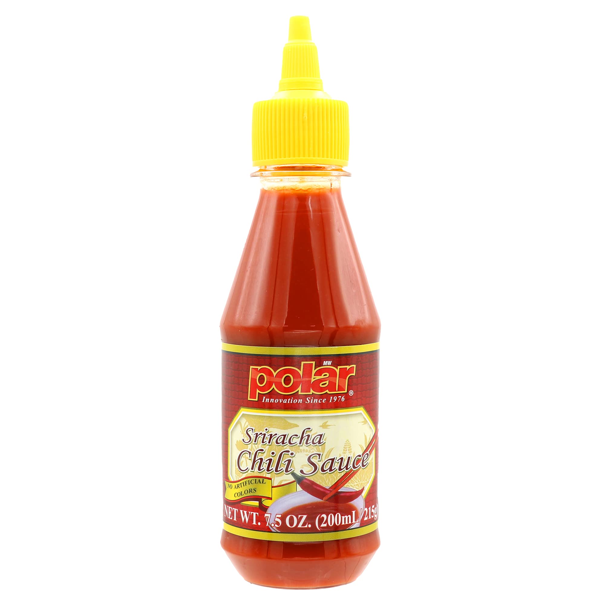 MW Polar Sriracha Chili Sauce 7.5 oz (Pack of 6) - Premium Hot Sauce for Pho, Eggs, Tacos & Sushi | Spicy Mayo Alternative | No Artificial Colors | Perfect for Breakfast, Sandwiches & Asian Cuisine